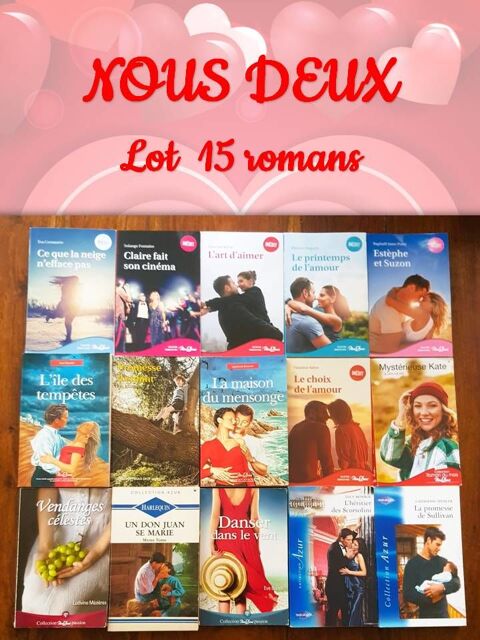 Nous Deux - Romance Passion Amour  - Lot 15 romans Bondoufle (91)