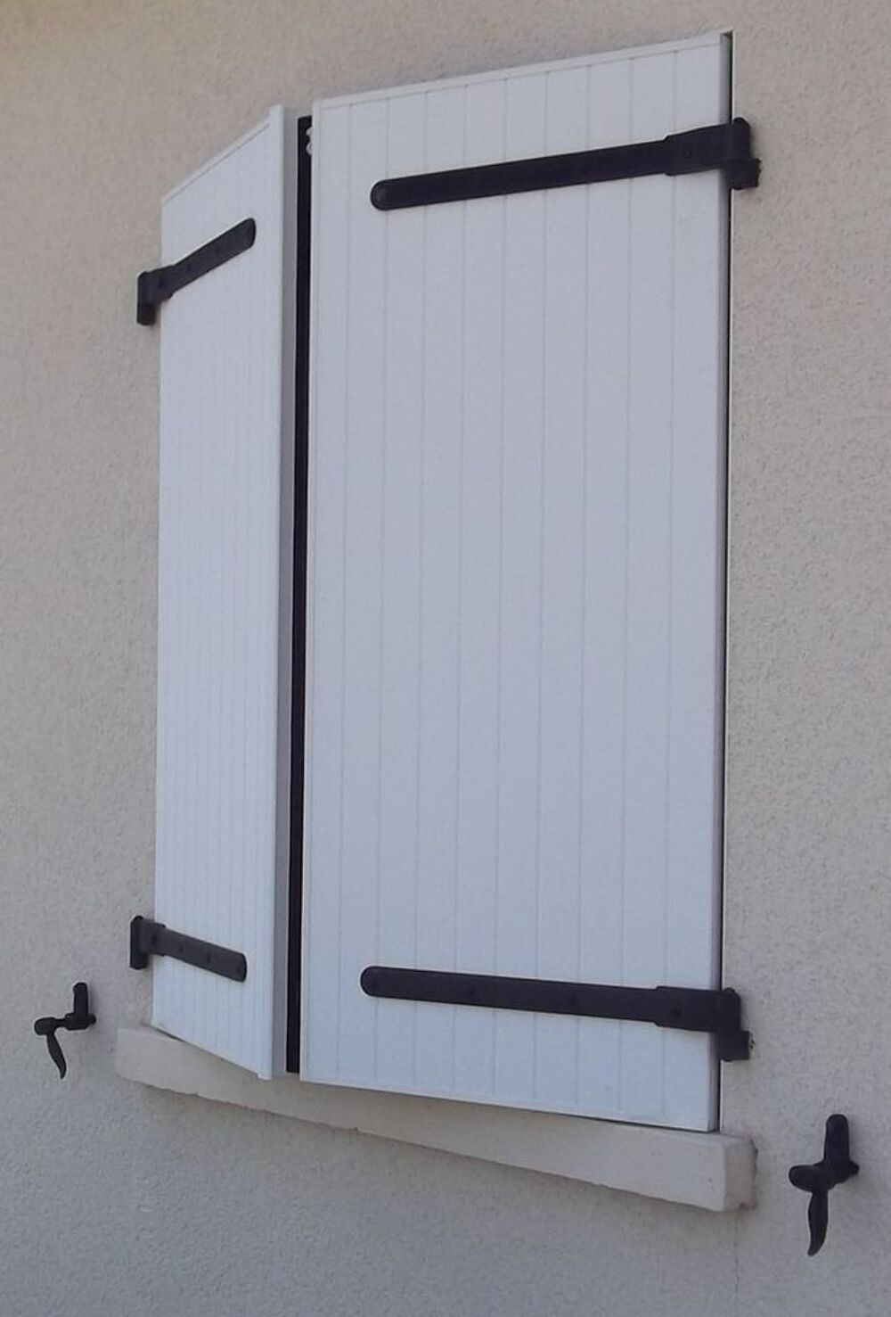 Volets battants 128x59 en PVC Décoration