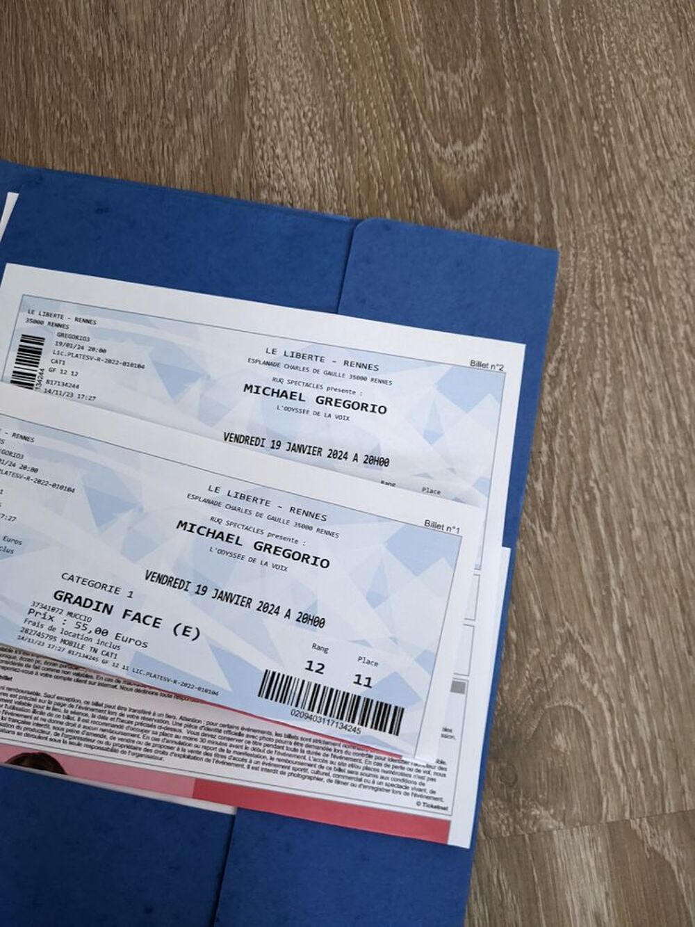 2 billets pour assister au concert de Mikael Gregorio Billetterie