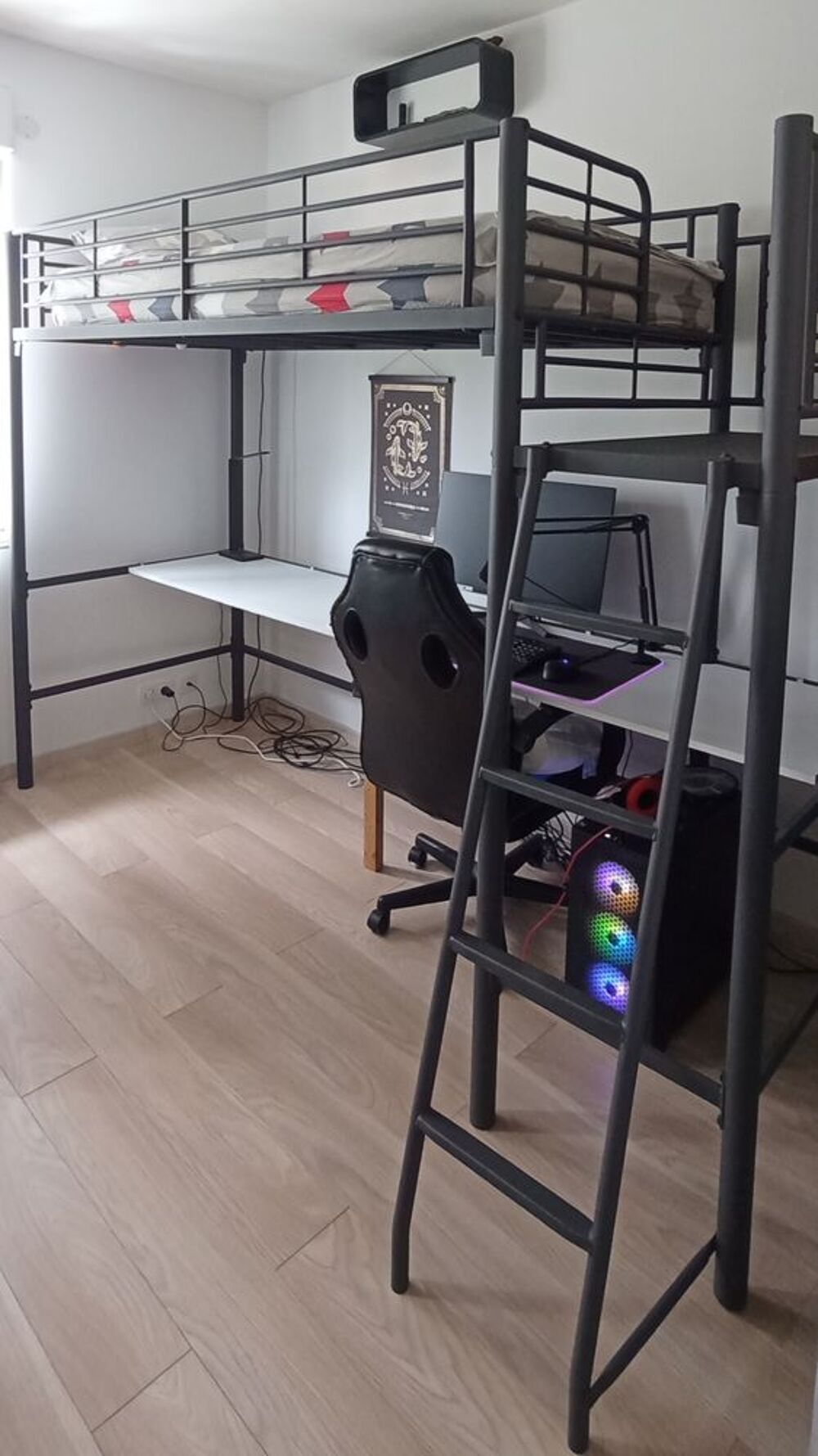 Lit mezzanine Alin&eacute;a 90x200 Mobilier enfants