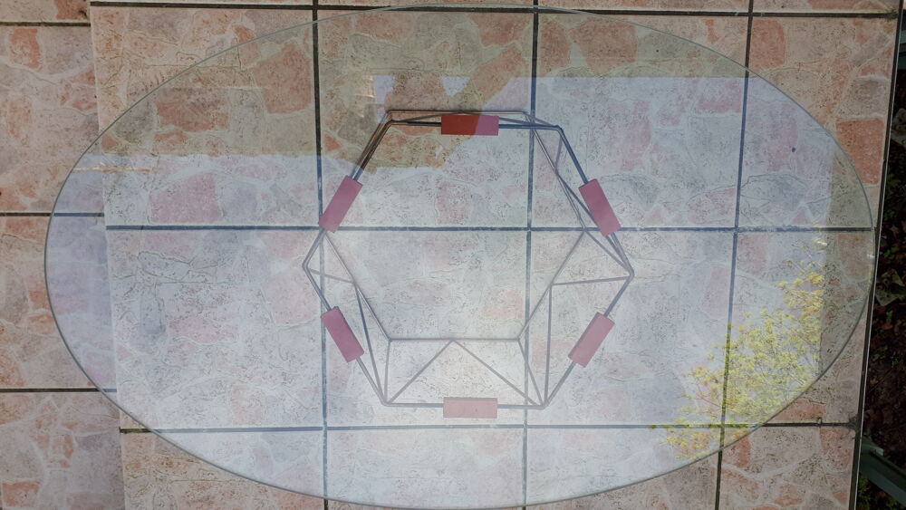 Table ovale en verre Meubles