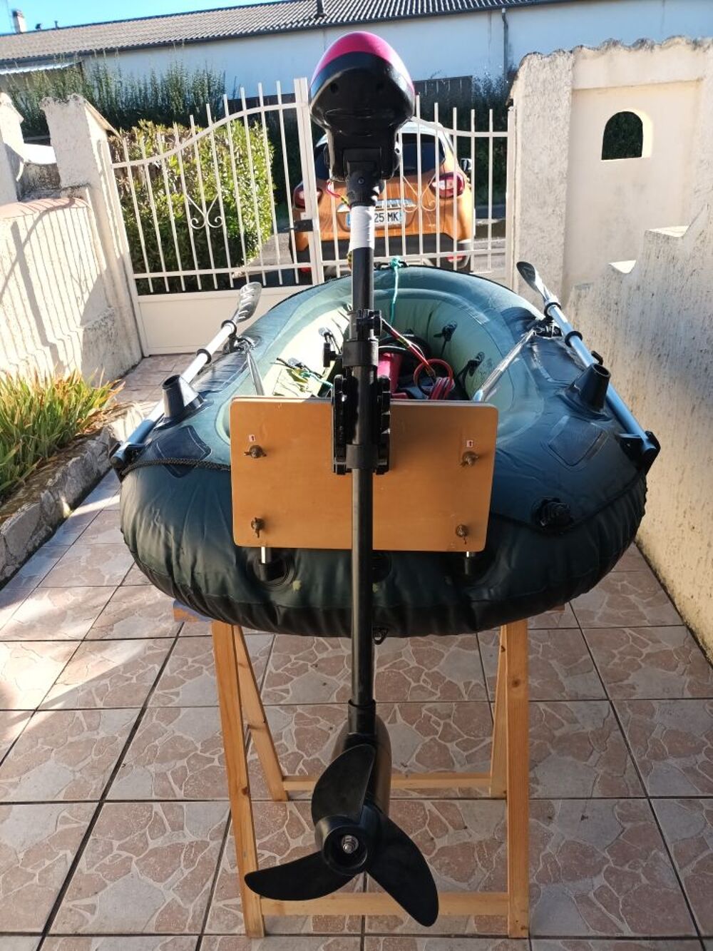 vent bateaux gonflable avec support moteur &eacute;lectrique leconfleur &eacute;lectrique et pompe a main Sports
