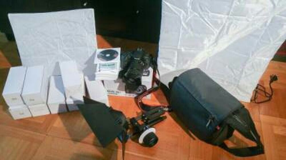 Canon 60D+Eclairage softbox+Matte box+Follow focus, etc Photos/Video/TV