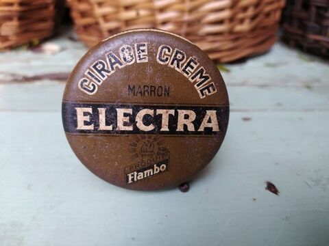 Boite Publicitaire Cirage Electra Marron Produit Flambo 15 Loches (37)