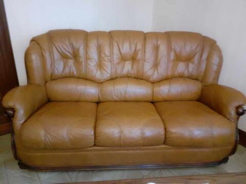 CANAPE 3 PLACES CUIR VACHETTE MARRON CLAIR 3 PLACE T B ETAT 0 Roullet-Saint-Est�phe (16)