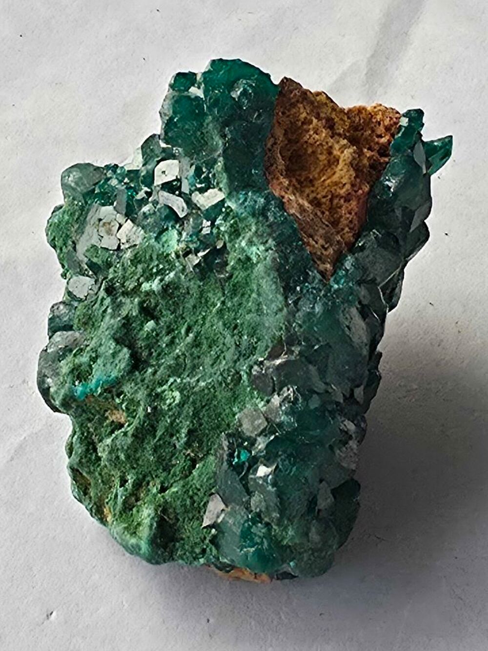 Pierre de collection Dioptase 43g-Min&eacute;ral authentique Congo 