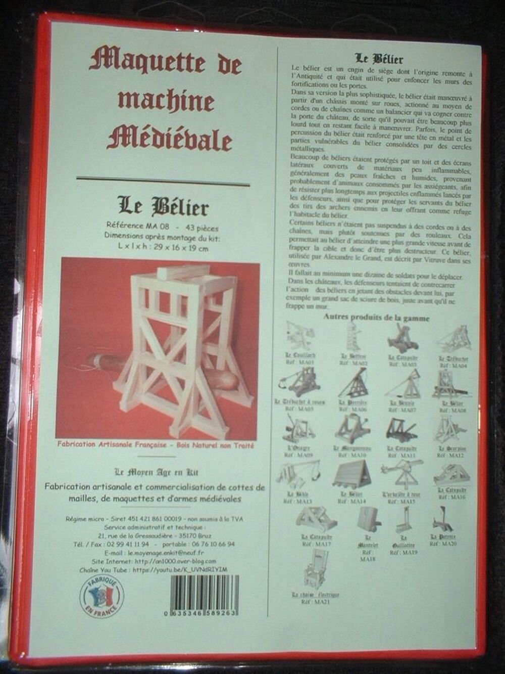 Maquette de b&eacute;lier Jeux / jouets