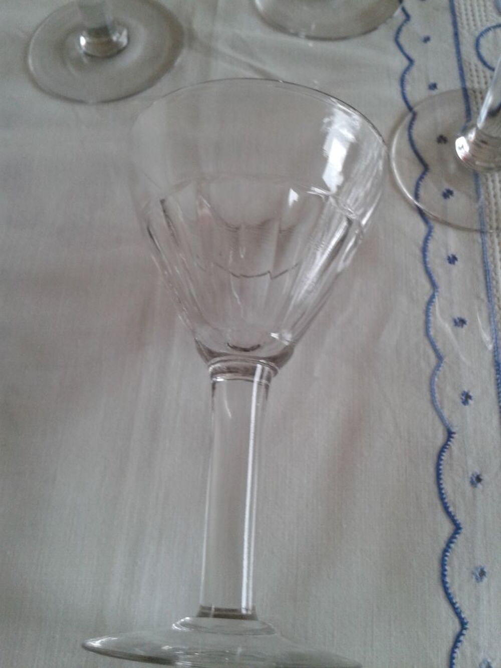 Verres bistrot (5) anciens forme conique &agrave; pieds Cuisine