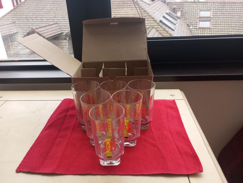 6 verres a whisky J&amp;B collector 