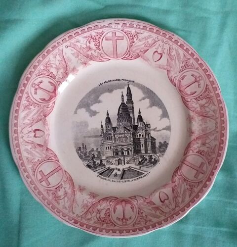 Assiette ancienne Eglise du sacr� coeur  Montmartre - DIGOIN 15 Montauban (82)