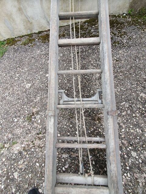 �chelle en bois double avec poulies 30 Damelevi�res (54)