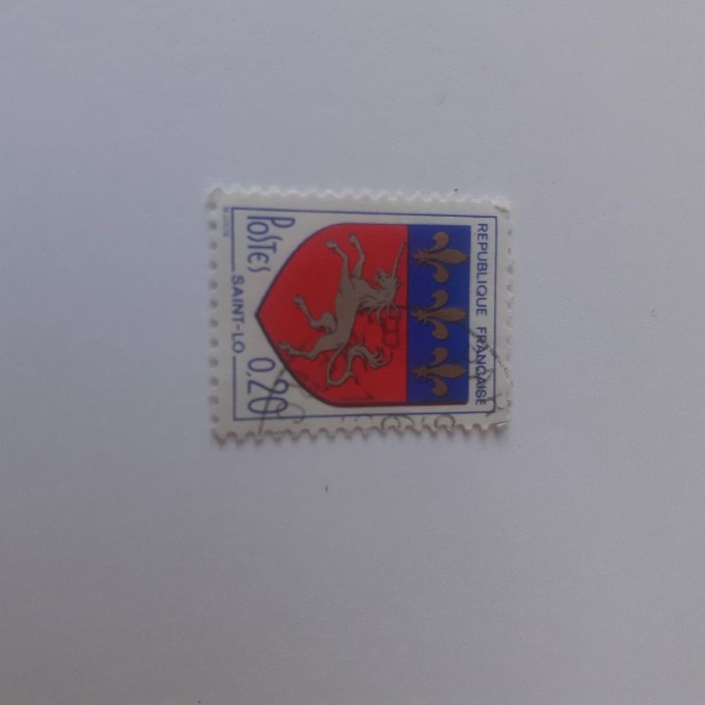 timbre r&eacute;gion saint Lo rare 