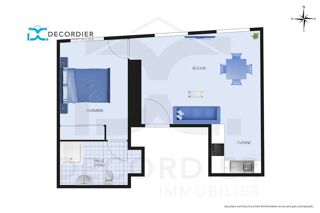  Appartement à vendre 2 pièces 30 m²