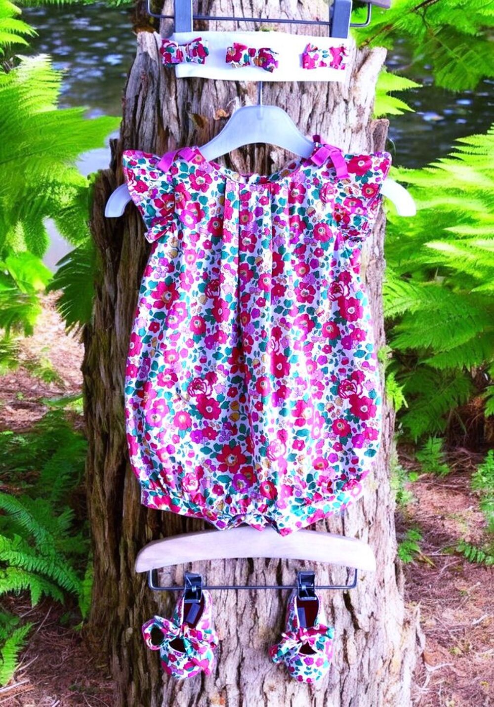 JACADI - ENSEMBLE 4P B&Eacute;B&Eacute; FILLE IMPRIM&Eacute; LIBERTY &amp; VOLANTS 3M Vtements enfants