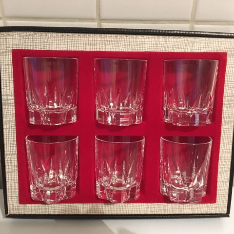 Coffret 6 verres Whisky en cristal d'Arques vintage. 40 Villeneuve-la-Garenne (92)