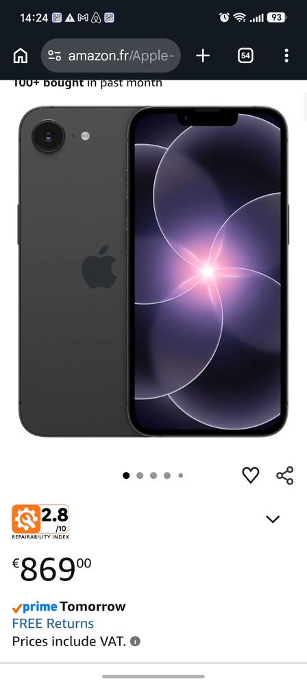 iPhone 17e 256 gb neuf blanc Téléphones et tablettes