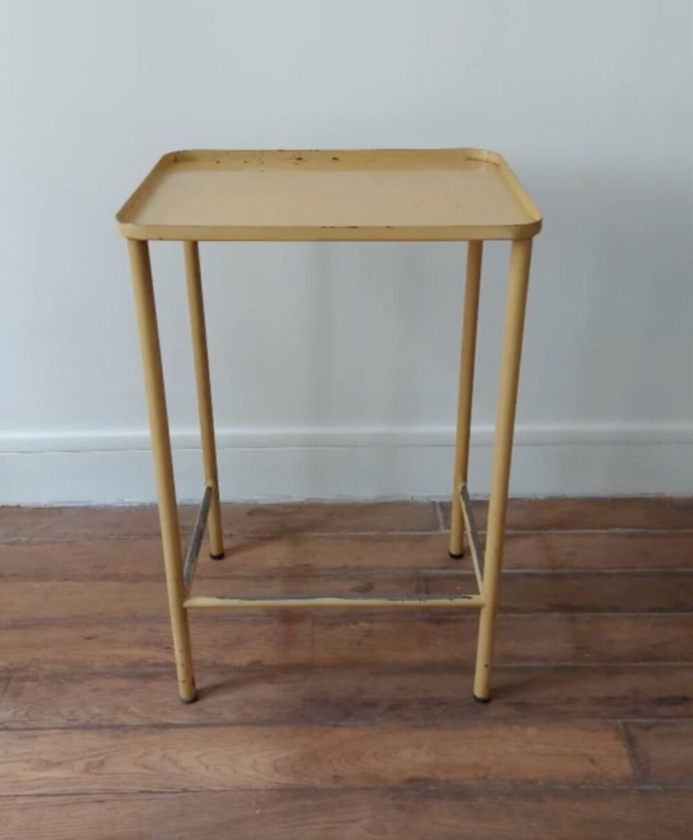 Table plateau en m&eacute;tal vintage Meubles
