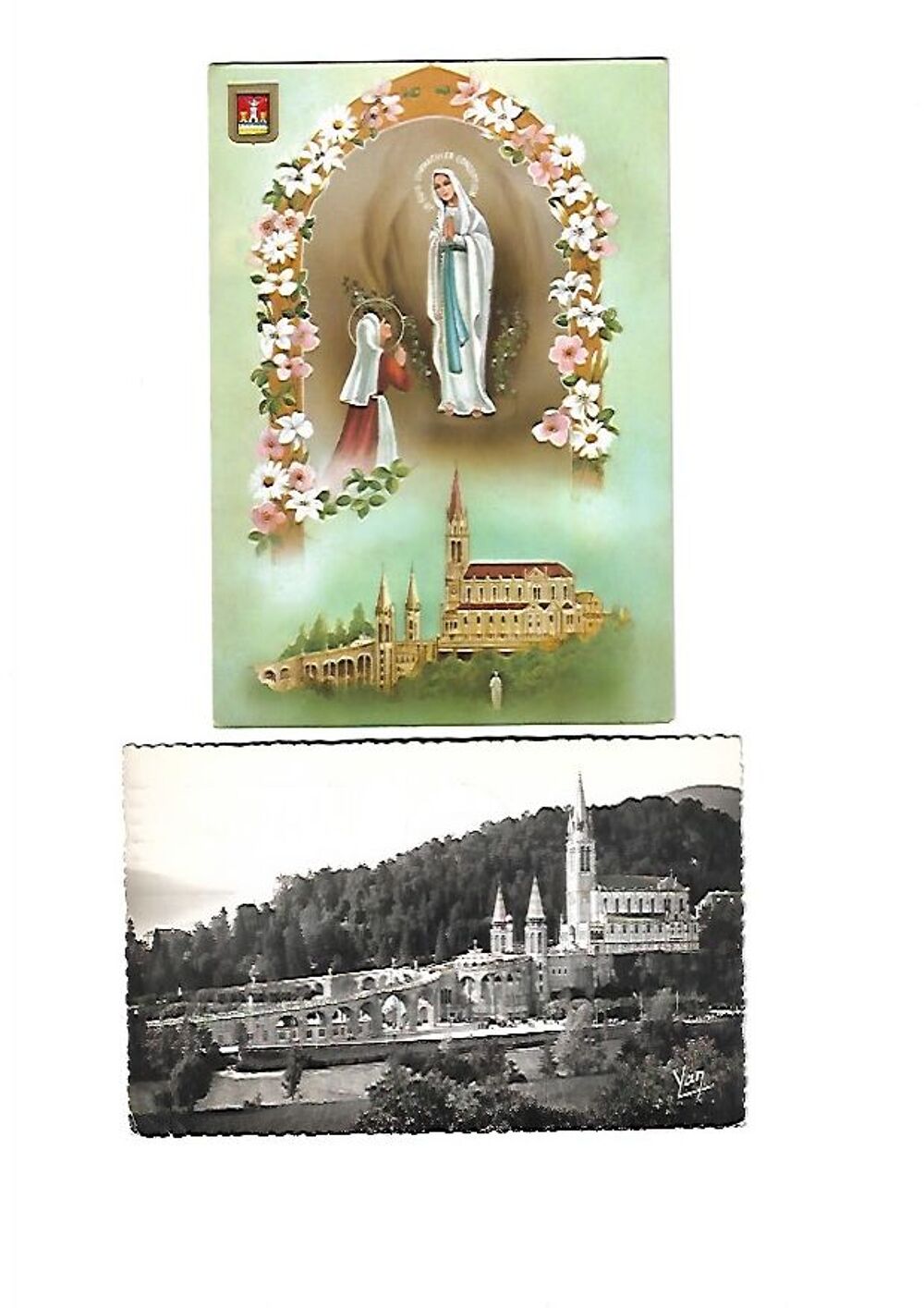 Cartes postale sur Lourdes N&deg; 4 