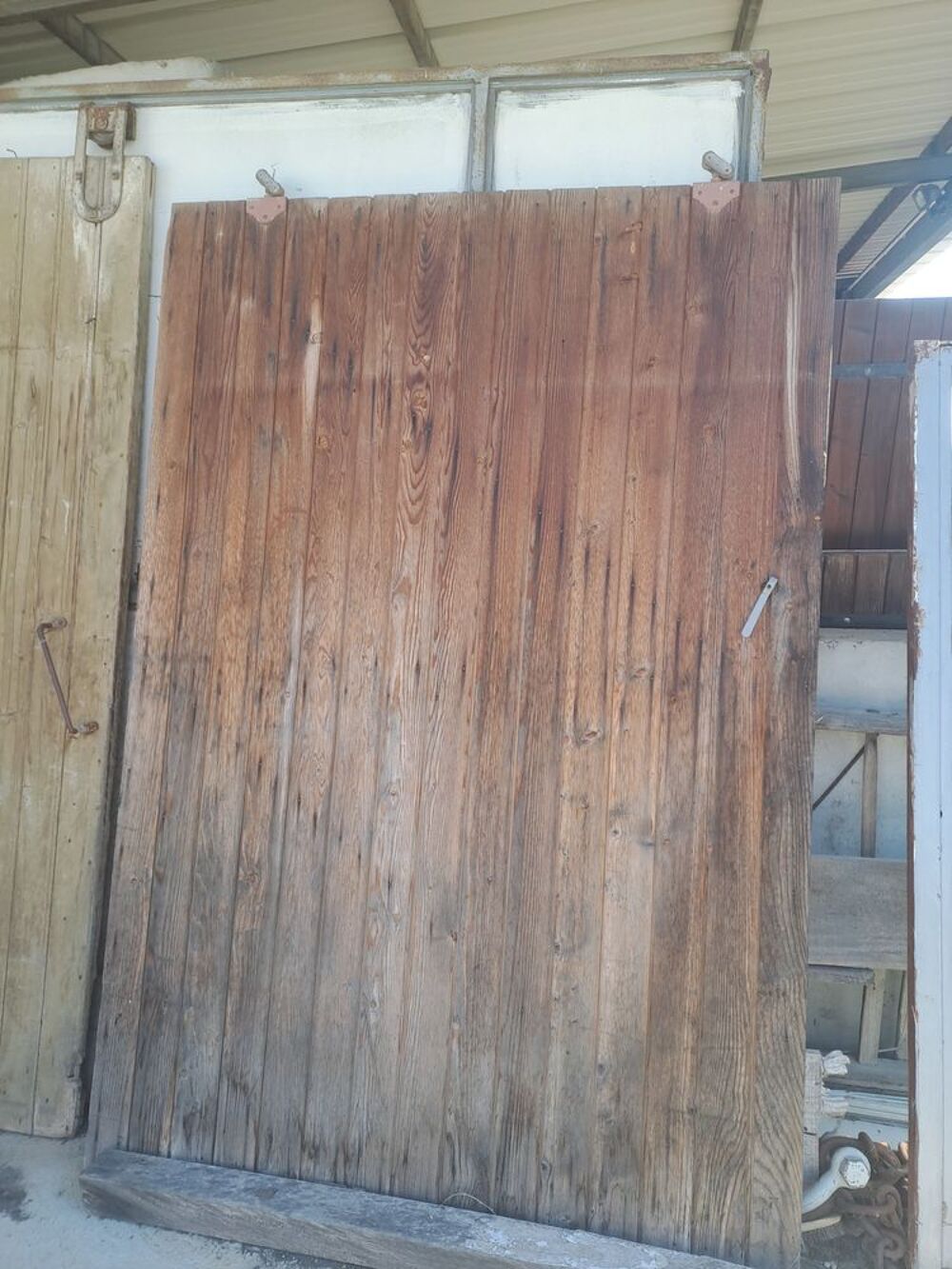 porte en bois coulissante suspendue Bricolage