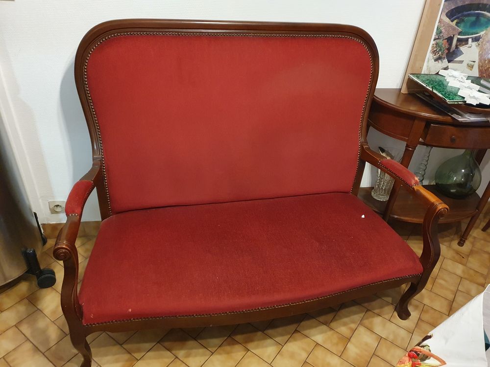 Fauteuil voltaire et sa banquette 2 places Meubles