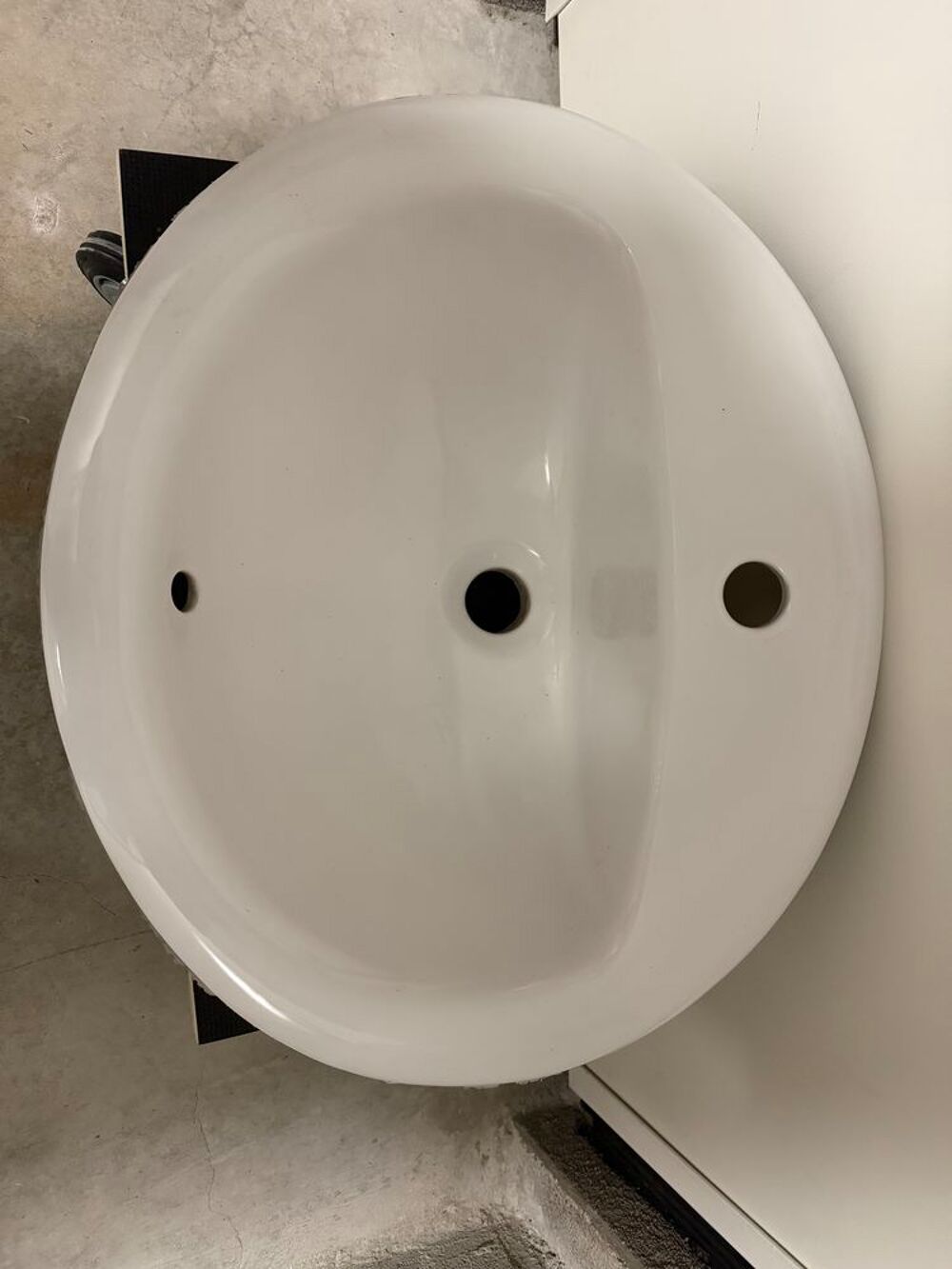 VASQUE LAVE MAINS &Eacute;MAIL C&Eacute;RAMIQUE Blanc Bricolage