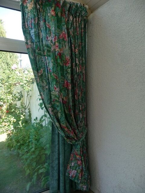 3 double rideaux tissu motifs exotiques Grandes Dimensions 180 Celles-sur-Belle (79)