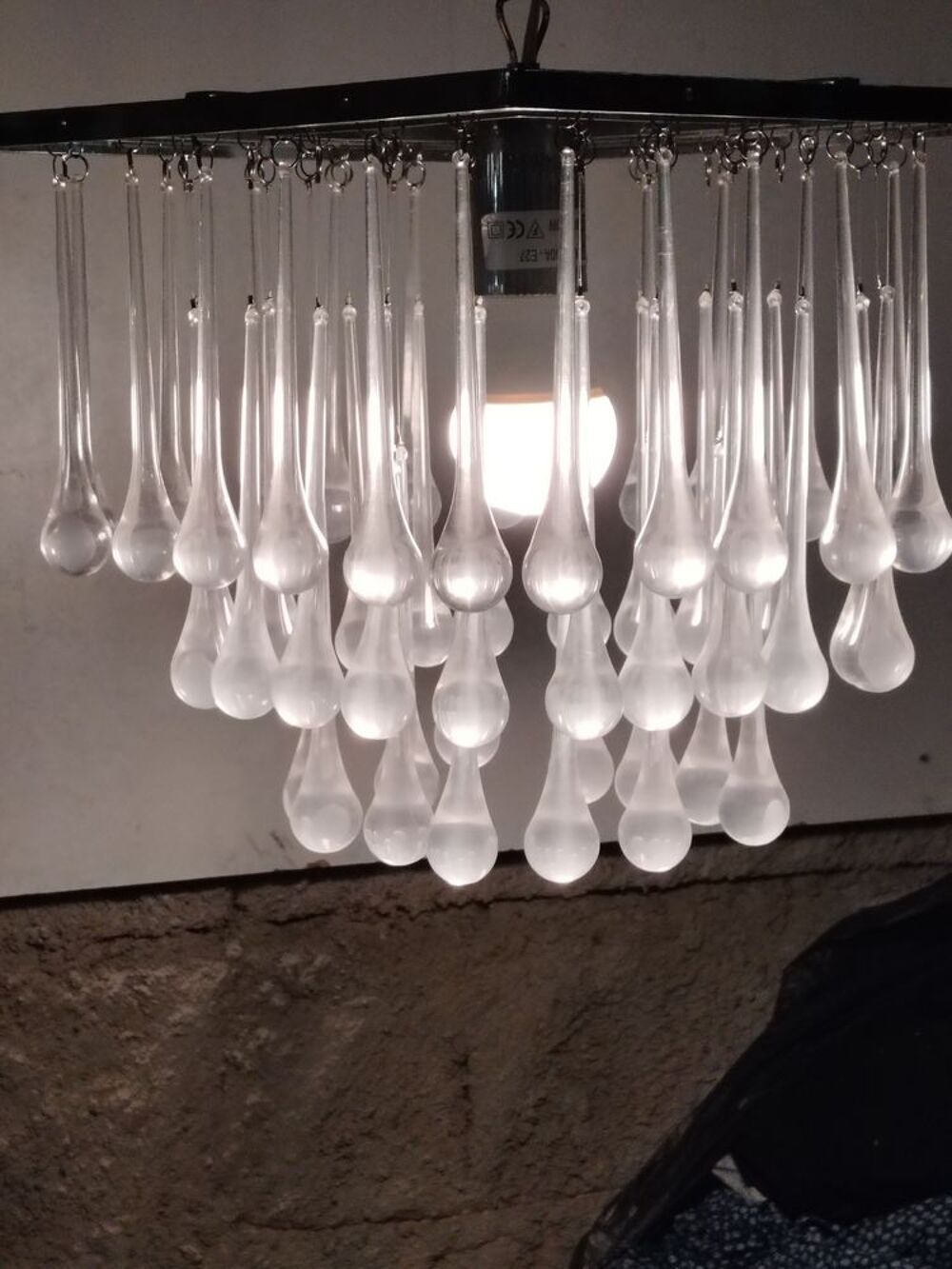 Lustre &agrave; pampilles Décoration