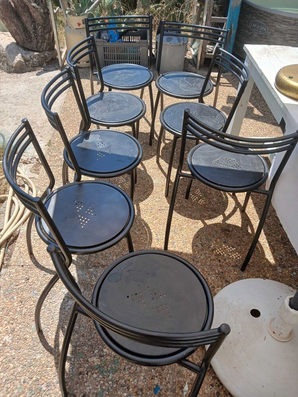 lot chaises metal Décoration