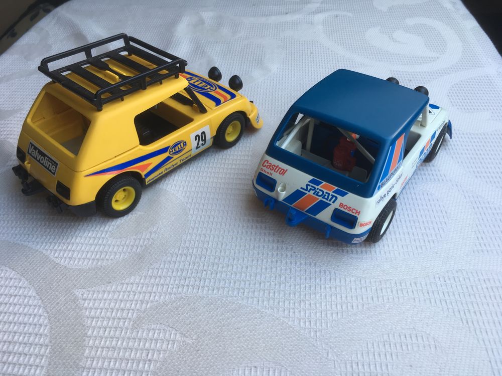 Playmobil 2 voitures de rallye vintage Jeux / jouets
