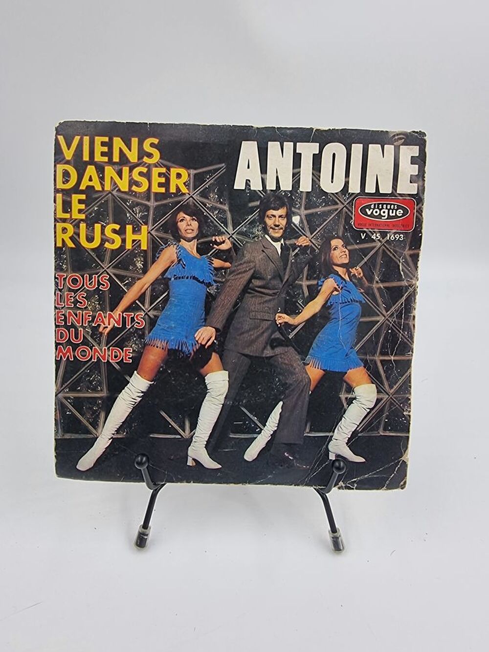 Vinyle 45 tours Antoine : Viens Danser le Rush avec fourreau CD et vinyles