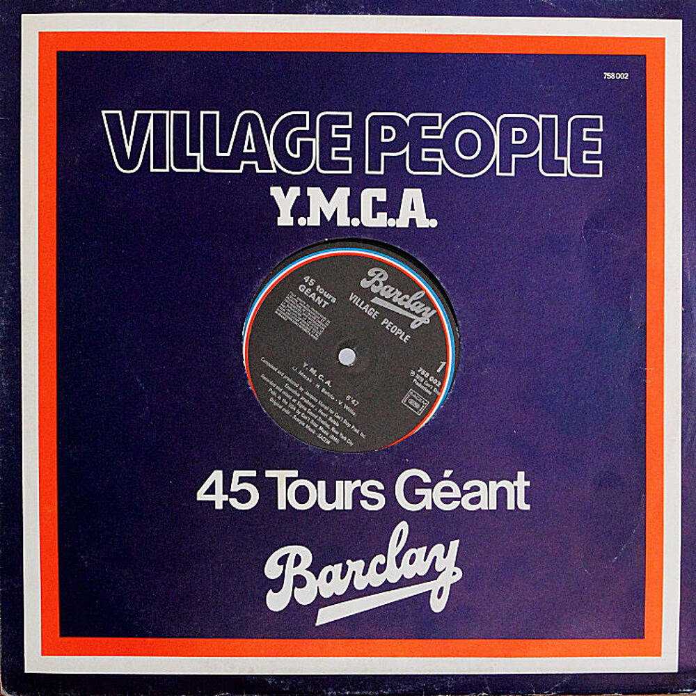 45T, 30cm - Village People - Y.M.C.A. black label
CD et vinyles