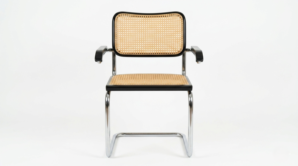 Fauteuil Cesca B64 noir Bauhaus Marcel Breuer, Italie Meubles