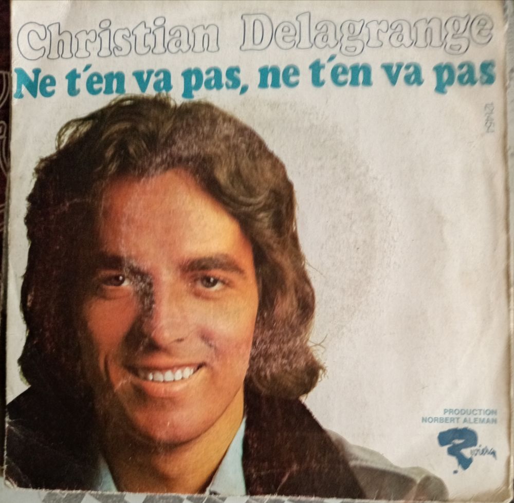 CHRISTIAN DELAGRANGE / 7 X DISQUES VYNIL 45 TOURS CD et vinyles