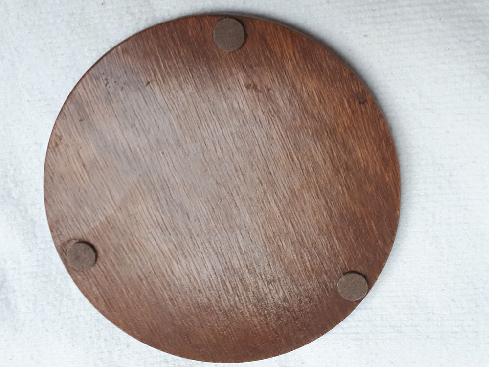 Dessous de plat en c&eacute;ramique et teck Cuisine