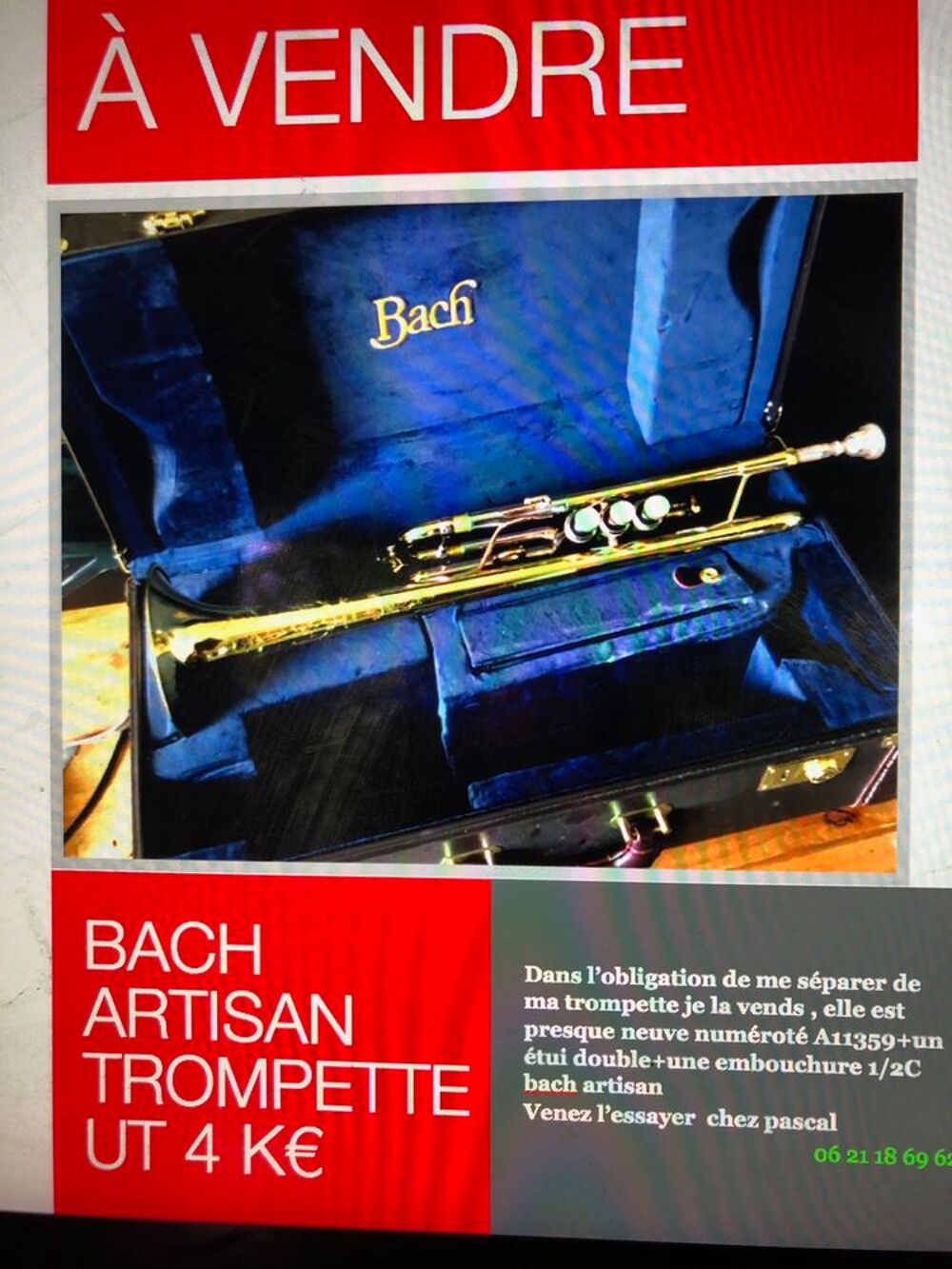 trompette Bach en ut Instruments de musique