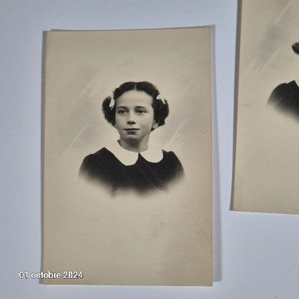 Lot de 3 photos de portraits originales et anciennes 