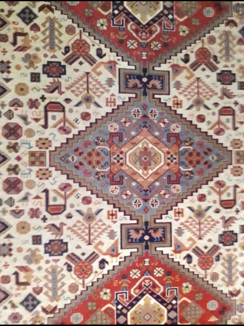 Tapis Cogolin fait main en laine (Made in France) Décoration