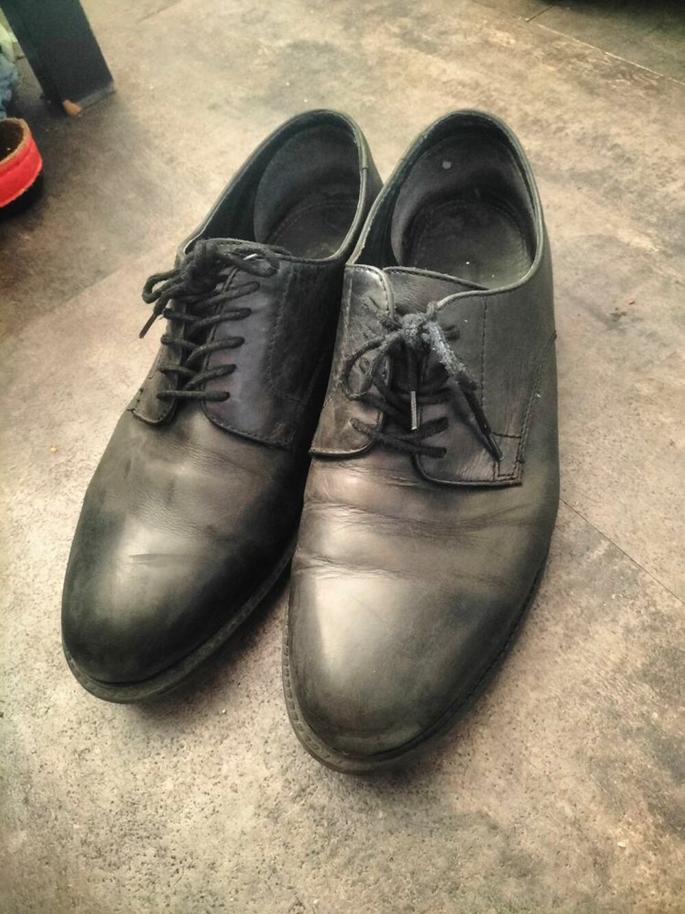 Mocassins a lacets cuir pointure 45 tr&egrave;s bon &eacute;tat Chaussures