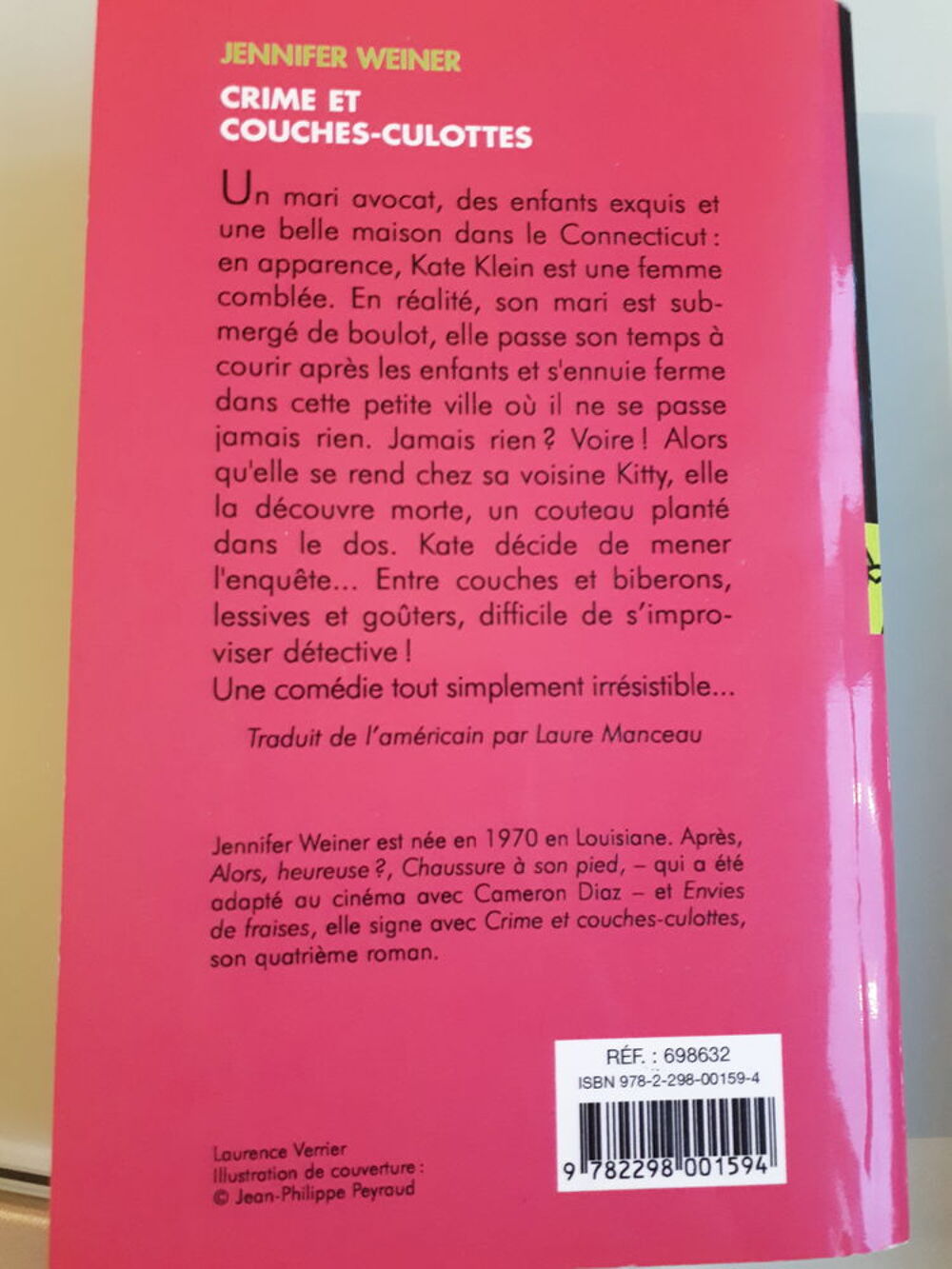 Crimes et couches culottes de Jennifer Weiner Livres et BD