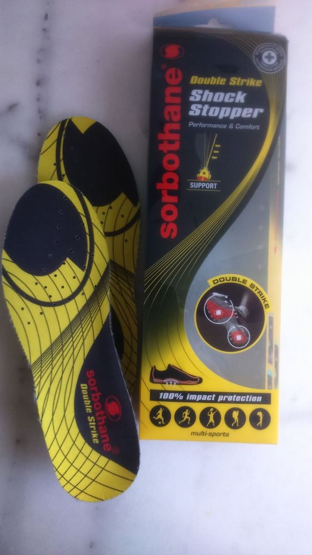 SEMELLES SORBOTHANE DOUBLE STRIKE Chaussures