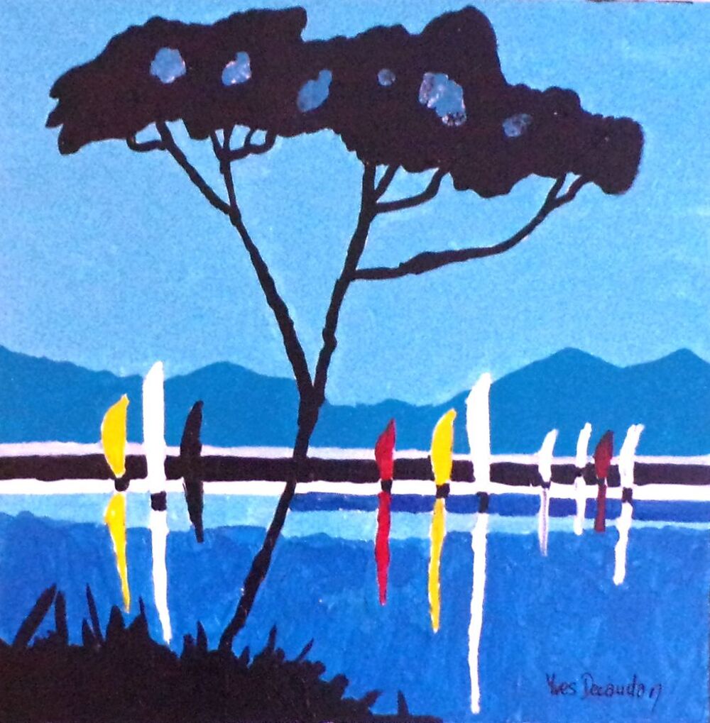 Tableau marine " G&eacute;om&eacute;trie M&eacute;diterran&eacute;enne " Décoration