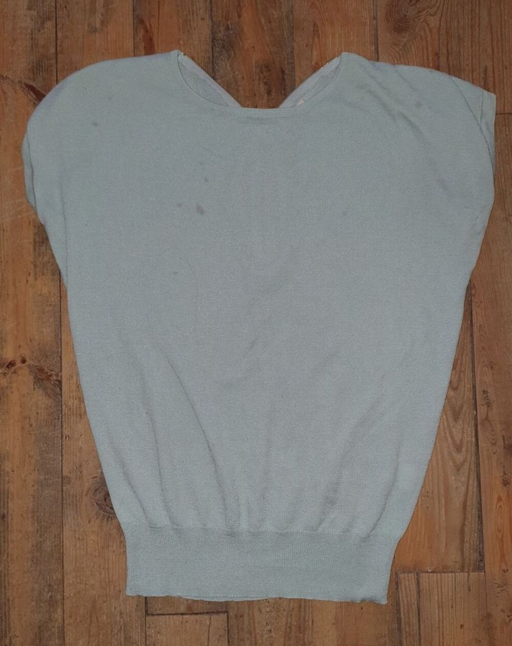 Pull manches courtes turquoise S Vêtements