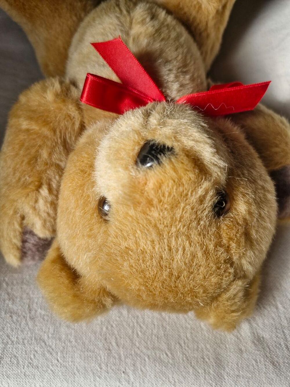 Ours vintage TEDDY BEAR en peluche beige 