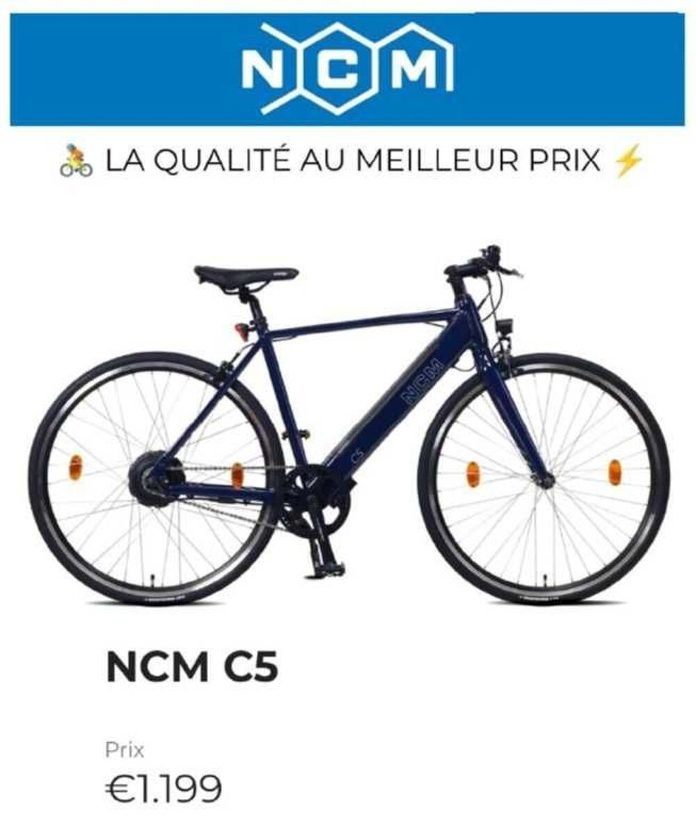 v&eacute;lo &eacute;lectrique NCM C5 NEUF Vélos