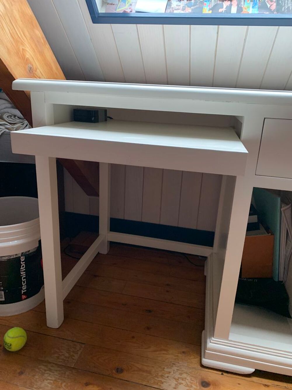 Chambre int&eacute;grale bois massif blanc Meubles