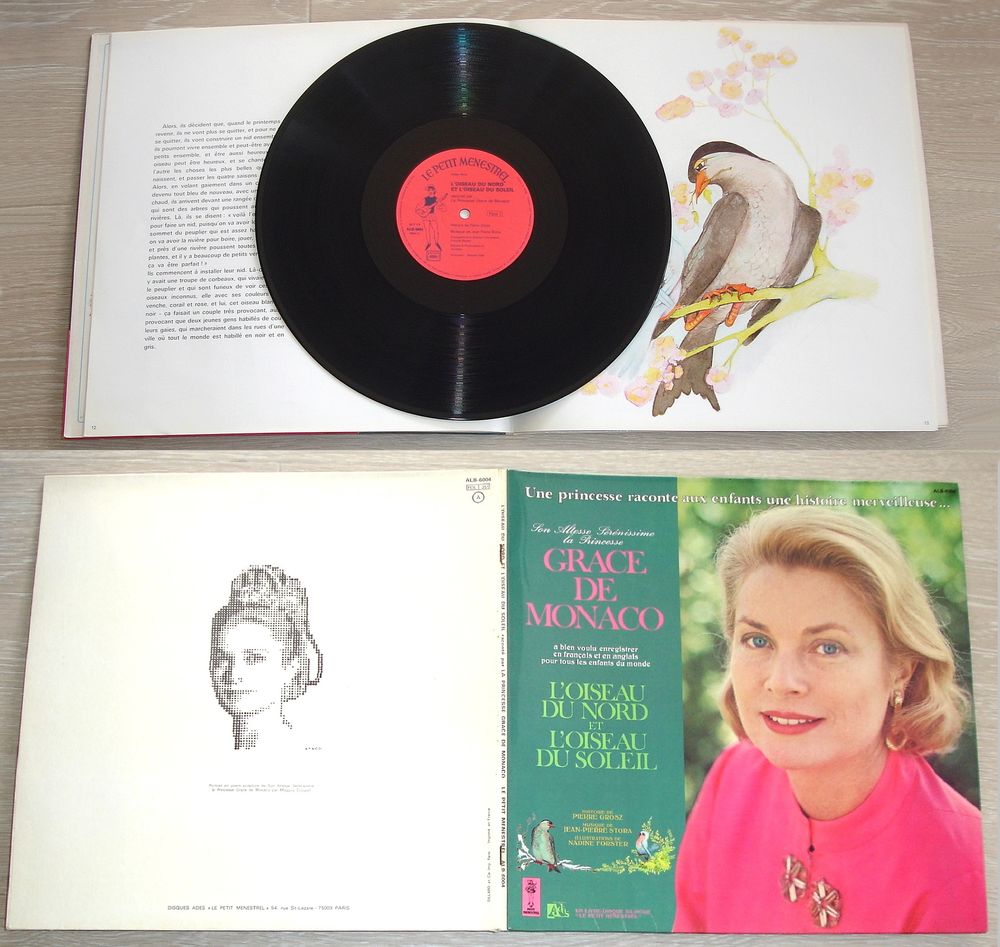 GRACE (KELLY) DE MONACO - LIVRE-DISQUE 33t- L'OISEAU DU NORD CD et vinyles