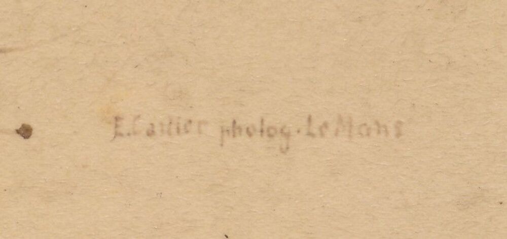 Photographie Cartier Le Mans, Menu Diner du 31 Juillet 1894 