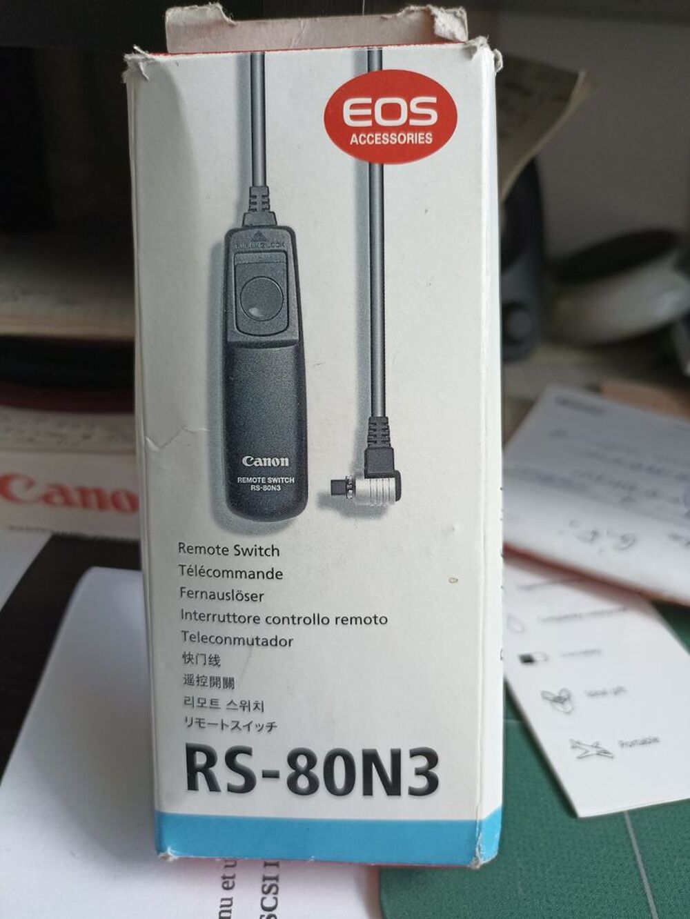  t&eacute;l&eacute;commande filaire pour appareil canon, 
Photos/Video/TV