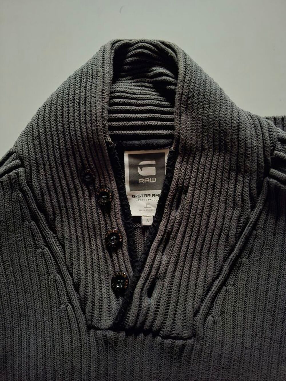 Pull G Star Raw gris Vêtements