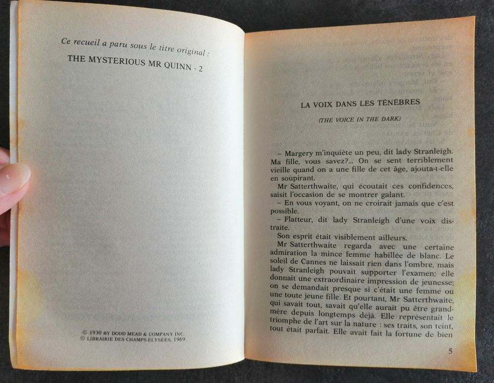 Mr Quinn en voyage de Agatha Christie Livres et BD